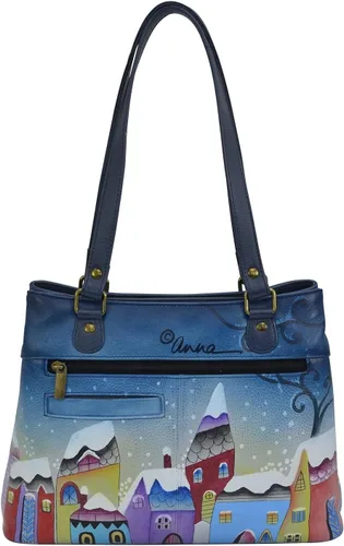 Vista 24 de Anna by Anuschka Bolso de hombro Satchel - Cuero Genuino