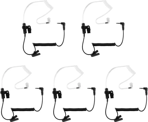 Vista 8 de Auricular de policía de 0.138 pulgadas/1 pin solo escucha tubo acústico auricular para altavoz remoto micrófono Motorola Kenwood radio de 2 vías FBI