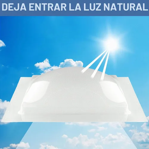 Vista 6 de RecPro Cúpula exterior para tragaluz RV Claraboya exterior universal de 14 x 14 pulgadas (transparente)