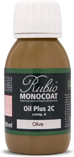 Vista 132 de Rubio Monocoat Muestra de Tinte y Acabado para Madera - Niebla 5% Aceite Plus Parte A Aceite de linaza para madera de secado rápido y ecológico