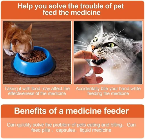 Vista 2 de Pastilleros para Perros, pastilleros para Gatos. Dispensador de pastillas para Perros. Dispensador de píldoras para Gatos. Aplicador de pastillas