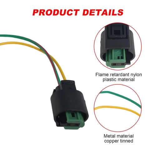 Vista 4 de Conector de sensor de temperatura del aire 2000-2025 para Benz A B C E S CLS CL GLA GLC GLE GLK GLS GL G ML R SLC SLK SLS SL All Full Series