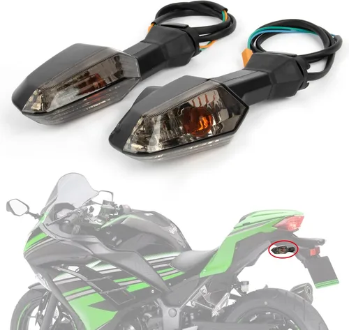 Vista 7 de PSLER Luz intermitente trasera delantera trasera para Ninja 650 ER-6F 2012-2016 para Ninja 300 EX300 2012-2016 y para Ninja 1000 2011-2017