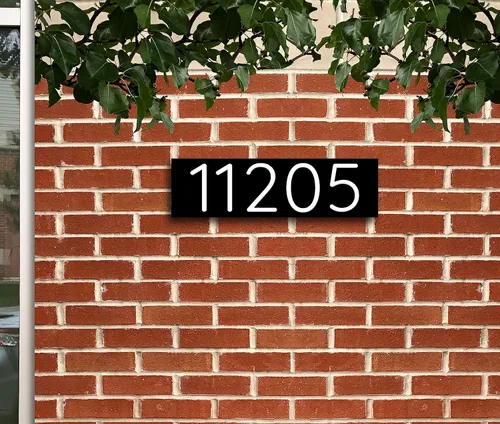 Vista 2 de Números de casa modernos números de casa para exteriores placa de números de casa disponible en vertical y horizontal signo de números de casa