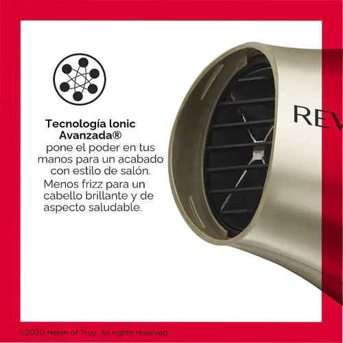 Vista 2 de REVLON 1875W Secador de pelo compacto con mango plegable Ideal para viajes
