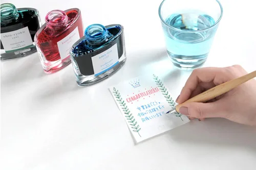 Vista 4 de Pilot iro-utsushi - Bolígrafo de inmersión tipo herramienta de escritura con eje de madera, negro, punta media, P-FIR-2-BM con lápiz capacitivo