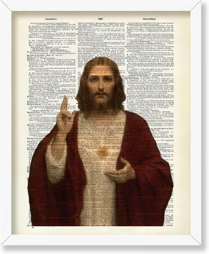 Vista 87 de Poster Master Póster de retrato vintage, impresión cristiana retro, regalo para religiosos, amigos, cara de Jesucristo, sudario de Turín, Biblia