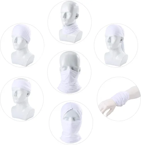 Vista 5 de Polaina para el cuello con protección solar y contra el polvo, transpirable, elástica, para el verano, ciclismo, senderismo, pesca
