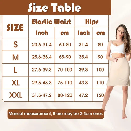 Vista 7 de 3 piezas para mujer, medias sandalias de satén de 19, 27, 35 pulgadas, antiestática, larga debajo de la falda para mujer, para debajo de los vestidos