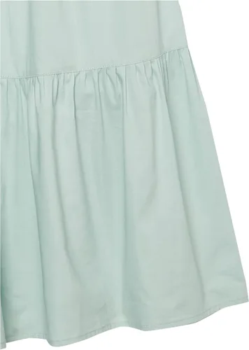Vista 3 de Tienda Essentials Girls' Cotton Blend Puff Sleeve Tiered Maxi Dress (Previously Tienda Aware)