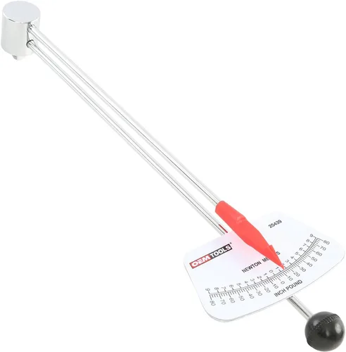 Vista 8 de OEMTOOLS 79-140 Llave dinamométrica de 1/2, estilo de haz, escala dual de 0 a 150 pies/libra b, medidor Newton y libra de pulgada, para automóviles
