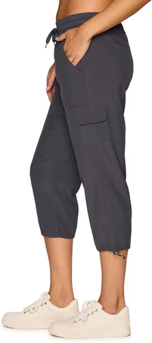 Vista 51 de RBX - Pantalón capri deportivo con cordón,ligero, con bolsillos y estilo cargo, para mujer