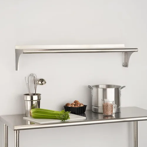 Vista 7 de Trinity THA-3326 EcoStorage NSF Estante de pared de acero inoxidable de grado comercial para cocina, garaje, despensa, almacenamiento, 48 pulgadas