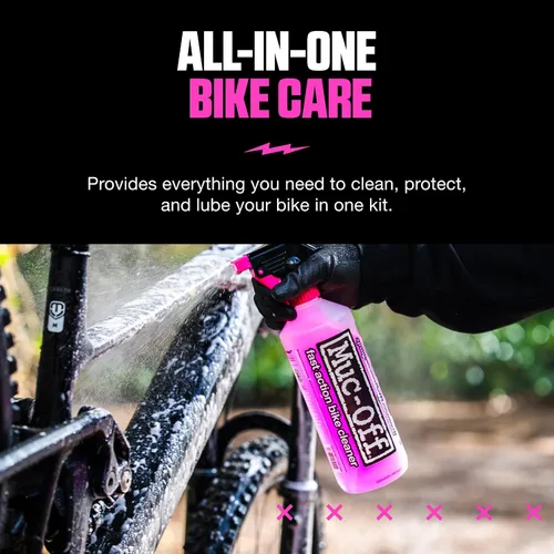 Vista 4 de Muc Off Ultimate - Kit de limpieza para bicicletas, kit imprescindible para limpiar, proteger y lubricar tu bicicleta, incluye limpiador