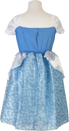 Vista 5 de Disney Disfraz de princesa de Cenicienta para niñas, perfecto para fiestas, Halloween o juegos de simulación