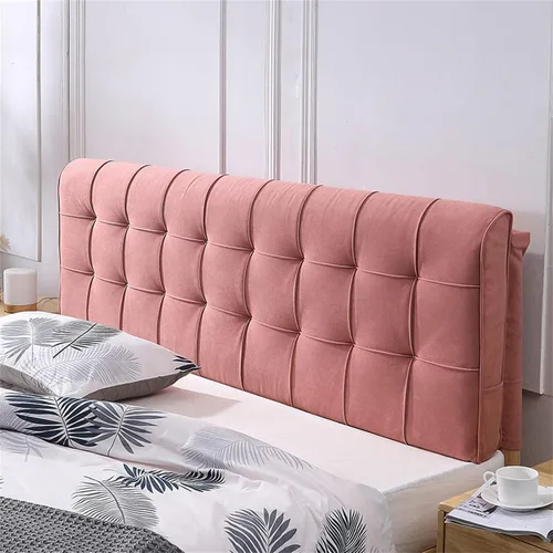 Vista 8 de Cojín tapizado para cabecero, cabecero autoadhesivo tamaño Queen, almohada de lectura para cama de día, almohada de pared para dormitorio, cama