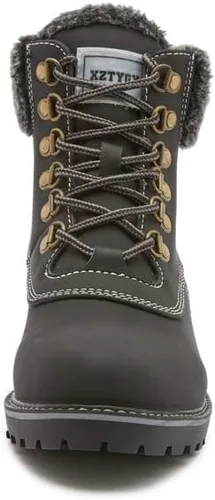 Vista 2 de COTTIMO Botas de invierno antideslizante con forro de piel para mujer