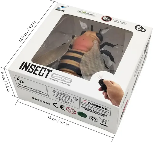 Vista 7 de Tipmant Realista RC Honey Bee Toys IR Control Remoto Abeja Insecto Vehículo Eléctrico Animal para Gato Perro Niños Regalos de Cumpleaños