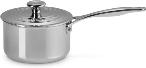 Vista 2 de Le Creuset Cacerola de acero inoxidable de tres capas de 2 cuartos de galón