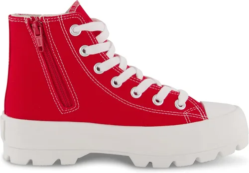Vista 4 de CUSHIONAIRE Tenis de lona Vespa para mujer con espuma viscoelástica y cremallera lateral