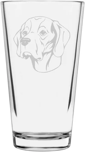 Vista 132 de Podenco Canario - Vaso de pinta de 16 onzas con temática de perro personalizado
