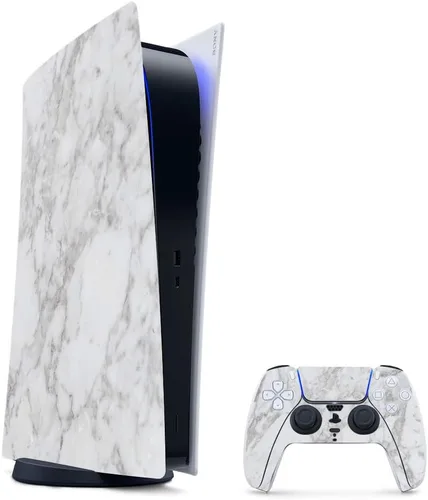 Vista 9 de MightySkins - Skin para juegos para PS5 / Playstation 5 Bundle – Mármol ámbar Envoltura protectora de vid Fácil de aplicar y cambiar