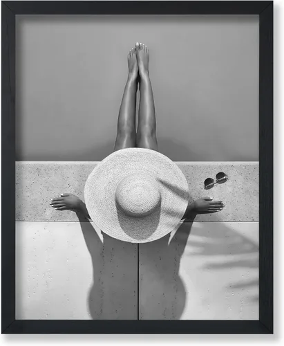 Vista 57 de Póster de arte de moda de Poster Master - Mujer en impresión de auto clásico - Arte en blanco y negro - Arte fotográfico - Arte de autos - Arte