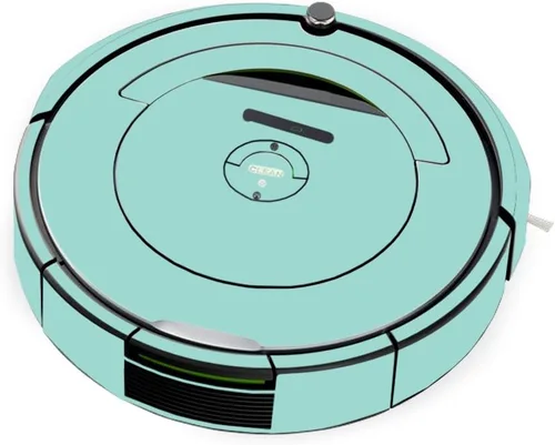 Vista 7 de MightySkins Skin compatible con iRobot Roomba 690 Robot Vacuum - Azul claro sólido Cubierta protectora de vinilo duradera y única Fácil