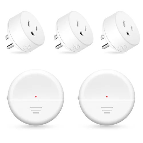 Vista 123 de NineLeaf - Enchufe de salida de control remoto, interruptor de luz de encendido y apagado inalámbrico desmontable 500FT Light Plug Decorator