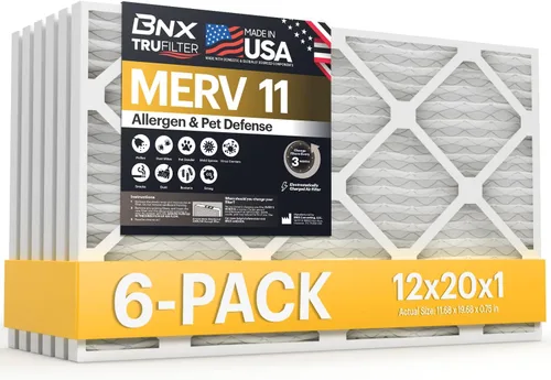 Vista 15 de BNX TruFilter - Filtro de aire MERV 11 de 10 x 10 x 1 pulgadas (paquete de 4) – Fabricado en Estados Unidos – Defensa contra Alérgenos Filtros