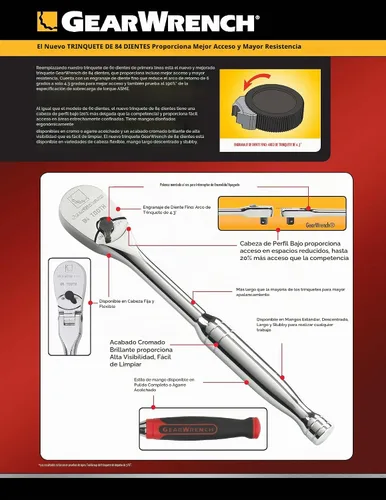 Vista 3 de GEARWRENCH 81227F - Kit de reparación sin trinquete 84T de 3/8 pulgadas