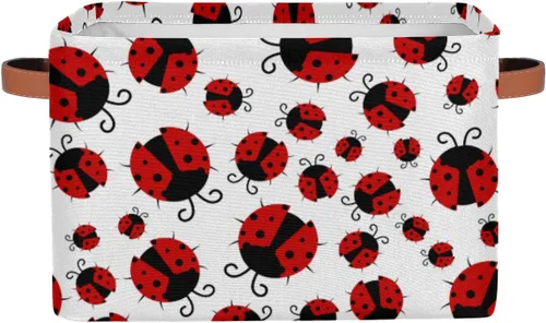 Vista 14 de Cubo de almacenamiento plegable con patrón de rosas y flores florales para niños y mujeres, organizador comprimible con asa, cesta de almacenamiento