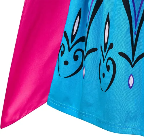 Vista 6 de Avady Anna Dress for Girls Frozen Princess Costumes Kids Cosplay Dress Up Birthday Party Halloween Christmas Outfits