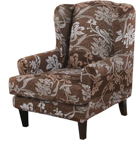 Vista 27 de GULI Wingback - Funda para silla de 2 piezas, fundas para silla de sillón, fundas de elastano para sofá, protector de muebles, lavable a máquina
