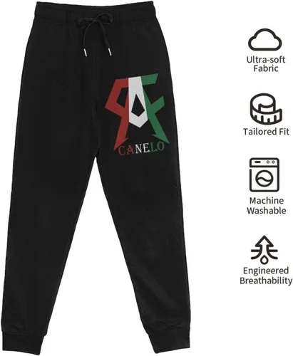Vista 6 de ARTIMOR Pantalones deportivos para hombre, pantalones deportivos para gimnasio, pantalones casuales, pantalones largos, color negro