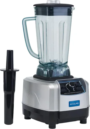 Vista 3 de Winco Licuadora comercial de 44 onzas con motor de 1/2 HP de alto rendimiento
