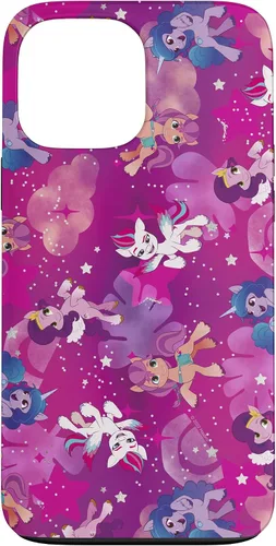 Vista 24 de My Little Pony: Una nueva generación Pink Group Pony Pattern V3 Funda para iPhone 17