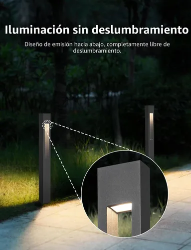 Vista 3 de SUNVIE Luces de sendero de bajo voltaje de 3 W, 3000 K, luces LED de paisaje de bajo voltaje, 12 V, impermeables, luces de sendero de paisaje