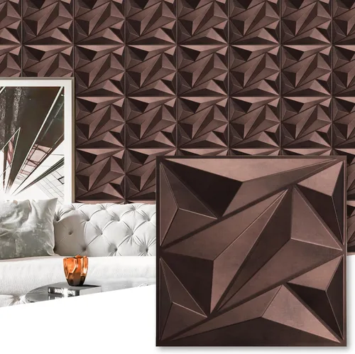 Vista 17 de Art3dwallpanels Paquete de 20 paneles de pared 3D para decoración de pared interior, 12 x 12 pulgadas, paneles de diamante blanco para sala de Nuevo