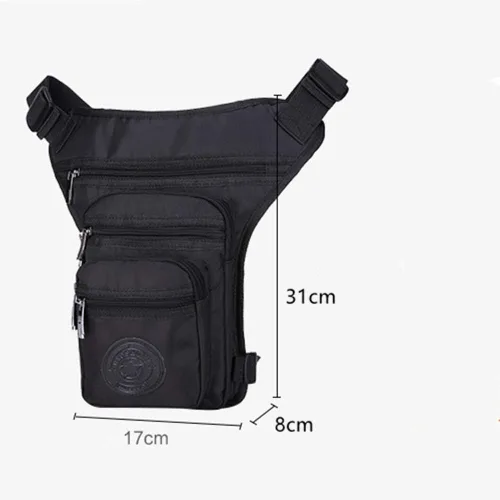 Vista 8 de Riñonera deportiva para muslo, riñonera táctica de carreras, impermeable, para motocicleta, al aire libre, viajes, senderismo, escalada, ciclismo
