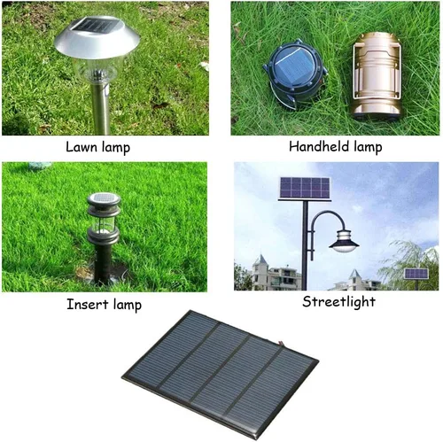 Vista 2 de 1.5 W 12 V Mini panel solar gota solar pegamento Voard tablero de silicio policristalino DIY paneles solares módulo celular cargador 1 unids
