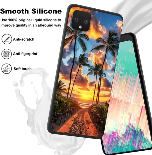 Vista 160 de Funda delgada para Google Pixel 4 XL, funda delgada de silicona de TPU suave a prueba de golpes para Google Pixel 4 XL, astronauta Galaxy