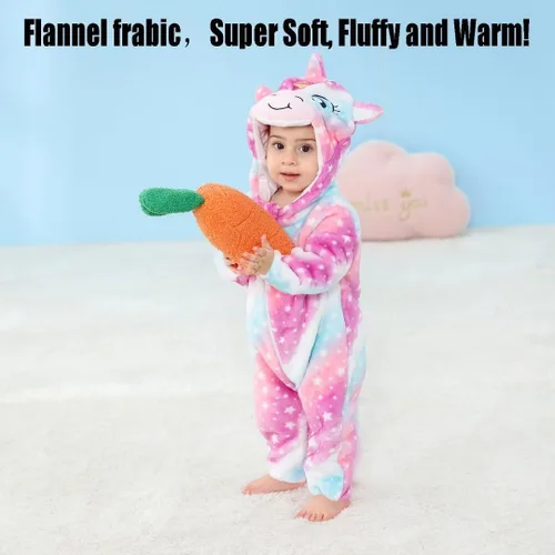 Vista 3 de Disfraces de animales para bebés, mameluco unisex para niños pequeños, rómper para disfraz de Halloween