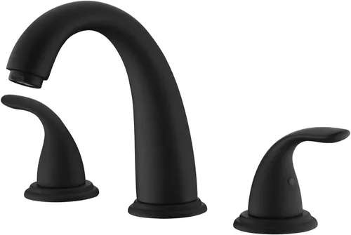 Vista 13 de SUMERAIN Grifo de bañera romana de baño de 2 asas, negro y dorado