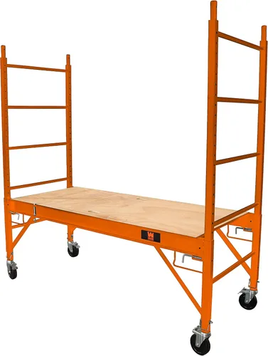 Vista 4 de WEN 31110T - Andamio multiusos de acero con ruedas y capacidad de 1,000 libras de estilo Baker de 6.25 pies