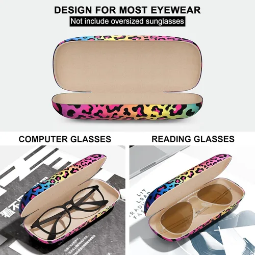 Vista 3 de Estuche para lentes, funda protectora rígida para gafas, unisex, para mujeres y hombres