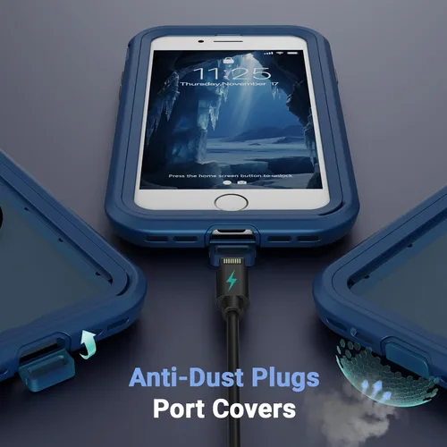 Vista 9 de Funda magnética para iPhone SE 3ª y 2ª [protector de pantalla] [compatible con MagSafe] [protección contra caídas de grado militar]