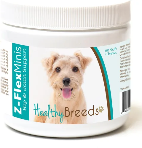 Vista 48 de Healthy Breeds Affenpinscher Z-Flex Minis - Masticables suaves para cadera y articulaciones, 60