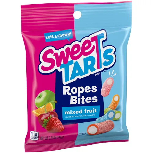 Vista 4 de SweeTARTS Ropes Bites, 5.25 onzas, paquete de 12
