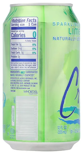 Vista 6 de LaCroix Agua con gas, lima, 12 fl oz